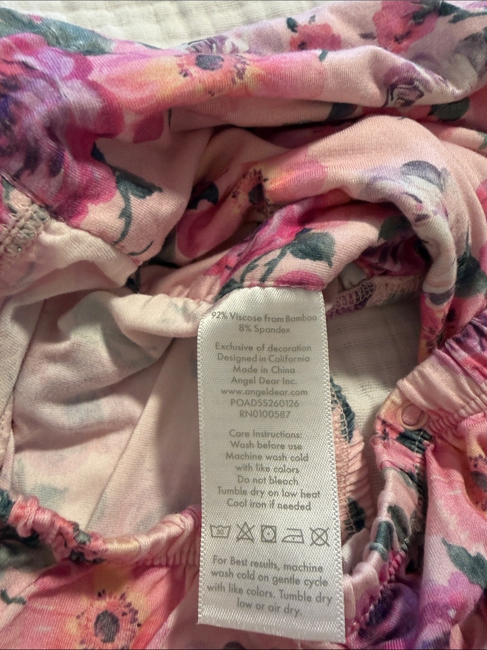 Pink Floral Ruffle One-Piece for Infant - Picture 5 of 5